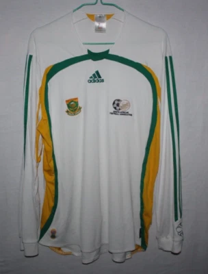 Camiseta de fútbol vintage de manga larga Adidas de Sudáfrica Home 2007/08 - XL - Imagen 1 de 4