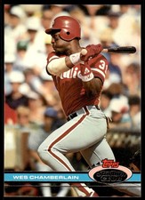 1991 Stadium Club Wes Chamberlain Rookie Philadelphia Phillies #317