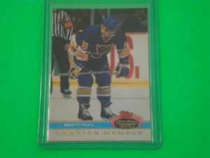 BRETT HULL (ST. LOUIS BLUES) 1991 STADIUM CLUB CHARTER MEMBER CARD NO# - Bild 1 von 2