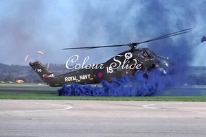 Royal Navy Wessex HU5 XT763, Yeovilton, 8.79, Colour Slide, Aviation Aircraft - Imagen 1 de 1