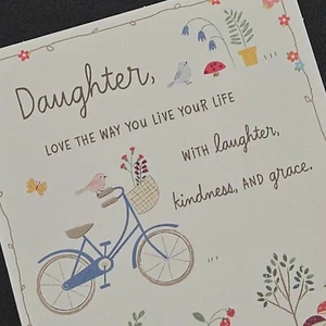 Birthday Card . To Daughter . Amazing & Beautiful . Floral . Flowers . Hallmark - Picture 1 of 4