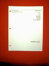 BOLENS TRACTOR 22" TILLER ATTACHMENT MODEL 18608 PARTS MANUAL
