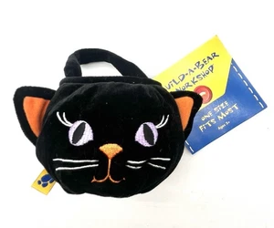 Vintage Build-A-Bear Black Cat Halloween Wristie Plush Trick or Treat Bag NWT - Picture 1 of 3