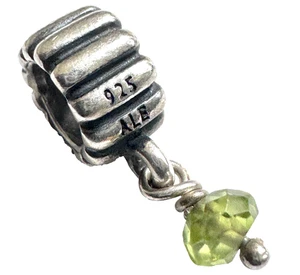 Pandora Retired Sterling Silver Peridot August Birthstone Dangle - 790166PE - Bild 1 von 7
