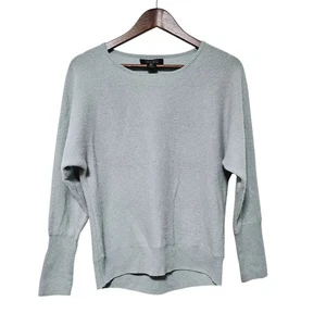 Tahari 100% 2 Ply Cashmere Size S Light Sage Quiet Luxury Old Money Minimalist  - Picture 1 of 5