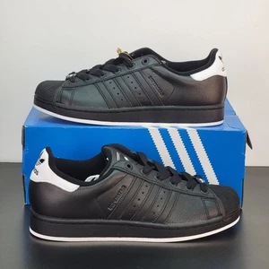 Adidas Superstar Para Hombre Talla 13 Zapatos Atléticos Negro Blanco Tenis Informales - Imagen 1 de 11
