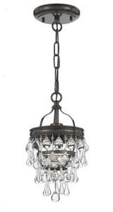 Crystorama 131-VZ Calypso 1-Light Pendant / Semi-Flush - Picture 1 of 2
