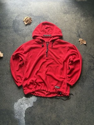 Sudadera con Capucha Pullover Suelta Exterior Para Hombre Talla Grande Y2K L De Colección Años 90’s Rojo Ski Tek Gear Foto 1 de 4