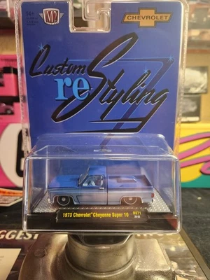 1973 Chevrolet Cheyenne Super 10 Blue Custom reStyling HS71  - Image 1 of 3