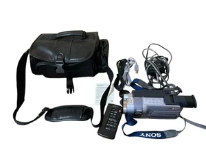 Sony Handycam DCR-TRV250 NTSC Camcorder Digital 8 NIGHTSHOT TESTED WORKING ✅ Bag - Picture 1 of 9