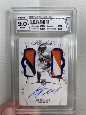 2020 Panini Flawless - Rookie Dual Patch Autographs #RDPA-17 KJ Hamler /10 - Image 1 of 2