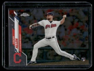 2020 Topps Chrome #155 Logan Allen Cleveland Indians Guardians - Bild 1 von 2