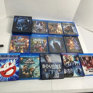 Lot of 22 DC Marvel  Sci-fi  Blu Ray Movies Bourne Dark Knight Star Trek Wars - Imagen 1 de 14