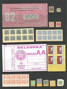 Lot of (45) US State of OKLAHOMA OK Revenue Stamps MINT HIGH CAT VALUE LOOK!!! - Picture 1 of 1