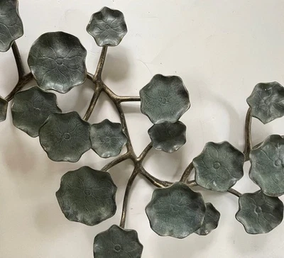 Huge SPI tabletop sculpture, Blossom Pillar Candelabra, 18 flowers, 27" long - Image 1 of 4