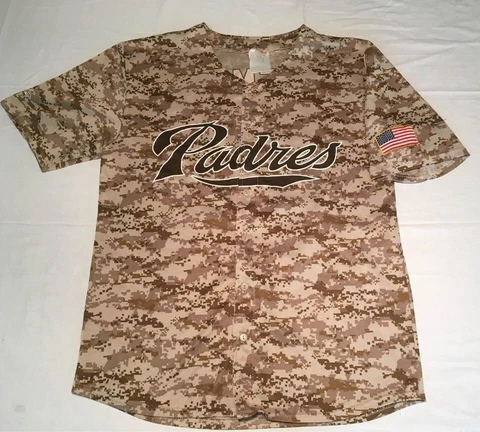 San Diego Padres Men's XL Military Camouflage Baseball Jersey Matt Kemp USA Cover