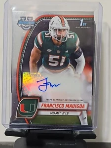 Bowman Chrome University Francisco Mauigoa 2024 1st Bowman Auto Miami #PA-FMA - Imagen 1 de 5