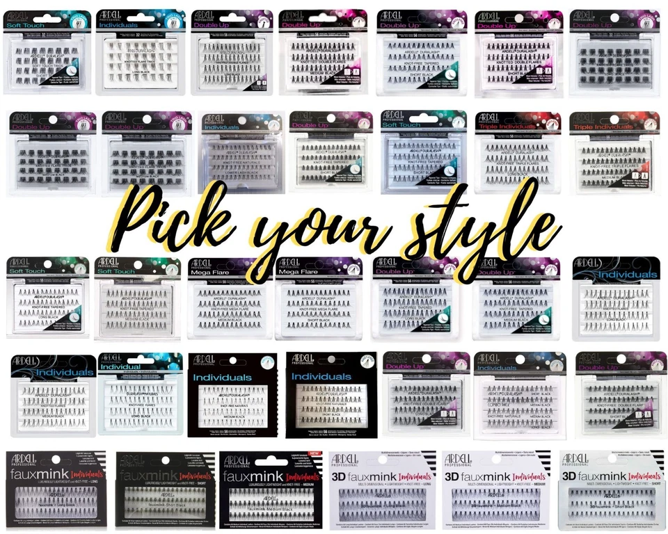 Ardell Individual Lashes- Knot-Free/Knotted -(Short/Medium/Long-)Pick your Style - Image 1 of 1