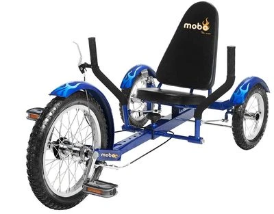 Mobo Triton Ultimate Three Wheeled Cruiser Kids Youth Ride On Blue Trike New - Image 1 of 4