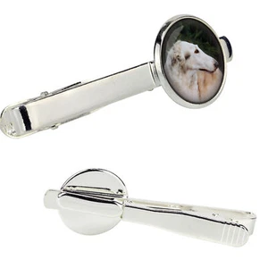 Borzoi tie clip in a box with a picture Art-Dog - Picture 1 of 6