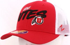 NEW University of Utah Utes Zephyr Adjustable Snapback Trucker Mesh Hat Kid's OS - Picture 1 of 9