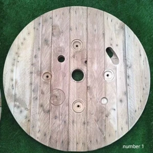 SANDED Ready For Stain (105cm) Rustic Wooden Table Top Industrial WITHOUT LEGS - Picture 1 of 8