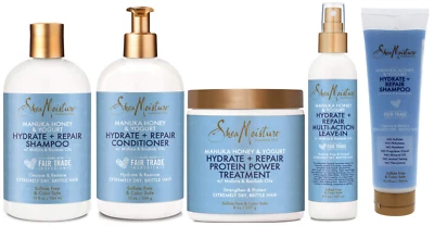 SHEA MOISTURE MANUKA HONEY&YOGURT Sheafeuchte Manuka Honig & Joghurt Shampoo | Conditioner | Reparatur | Lassen | Sets Full Sortiment