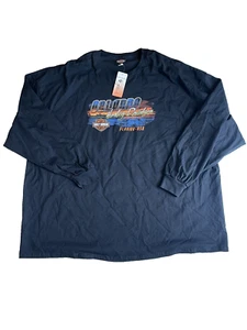 Harley-Davidson Men's Long Sleeve T-Shirt Black Size 5XL Orlando NEW 345550 - Picture 1 of 5