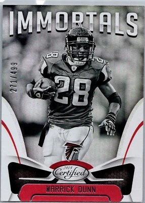 2018 Panini Certified - Immortals Mirror #111 Warrick Dunn /499 - Image 1 of 2