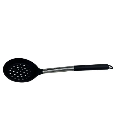 GOLWOF 1pc Silicone Solid Turner Non Stick Kitchen Spatulas Black - Image 1 of 4