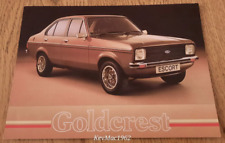 1980 FORD ESCORT GOLDCREST car sales brochure from the UK