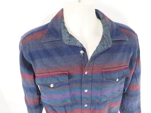 VTG Pendleton Shirt Large Blanket Striped High Grade Western Wear Virgin Wool M - Picture 1 of 5