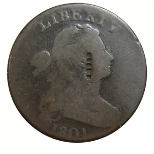 Large cent/penny 1801 Sheldon 214 tough variety - Picture 1 of 2