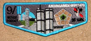 OA #470 Amangamek Wipit 2022 NOAC Fundraiser Flap - 9/11 20th Ann - All 3 Sites - Bild 1 von 1