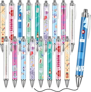 18 Pieces Nurse Pens Funny Retractable Nurse Pens Nurse Ballpoint Pens Cartoon - Picture 1 of 12