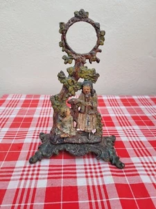 Antique Cast Iron Doorstop Victorian Ladies Under A Tree - Picture 1 of 9