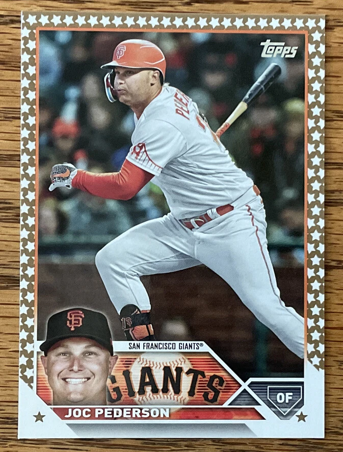 2023 Topps Complete Set Gold Star Parallel Joc Pederson, SF Giants, #508 - Image 1 of 1