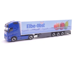 1:87 Herpa 951395 Volvo GL XL Kühlkoffer Sattelzug Elbe-Obst neu in OVP - Picture 1 of 3