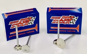 ELGIN Stainless Intake+Exhaust Valves/16 Chevy SB 327 350 400 2.05+1.6,.100 long - Picture 1 of 9