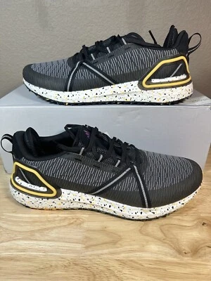 Adidas Solarthon Boost Golf Shoes Spikeless Black Yellow White FZ1024 Mens Size - Image 1 of 4