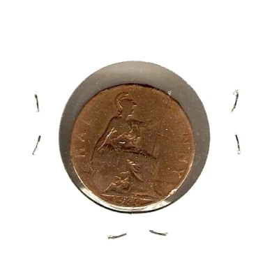 1920 GREAT BRITAIN Coin 1/2 Penny - KING GEORGE V - UK - GB - Image 1 of 2