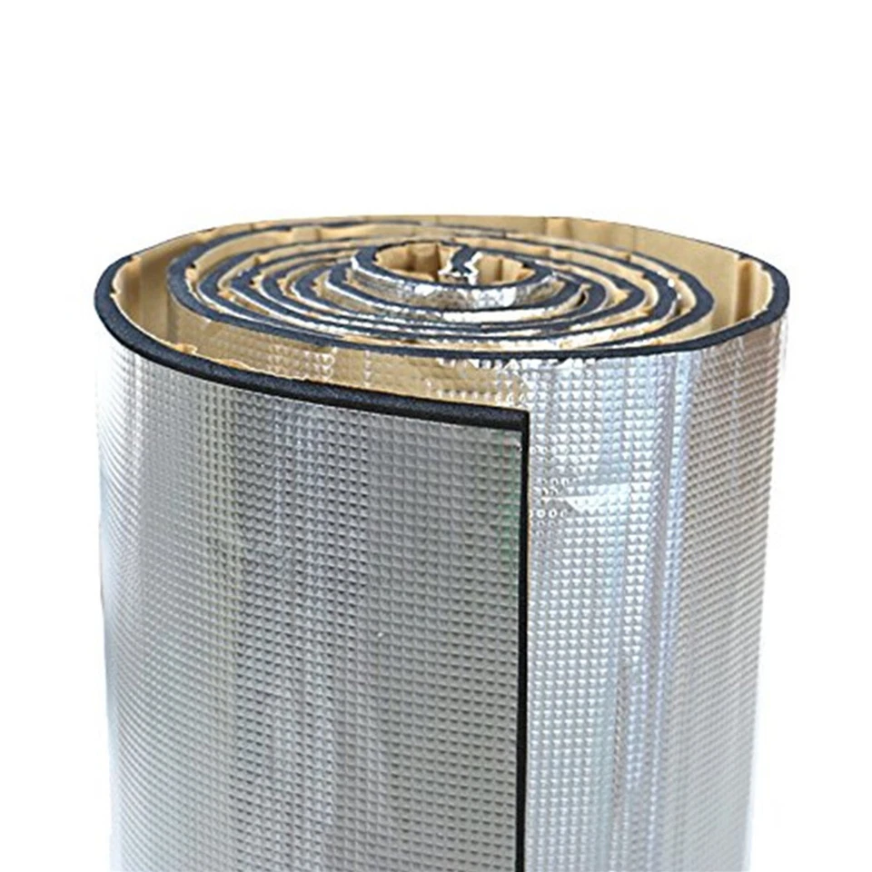 10mm Thermal Insulation Mat Sound Deadener Pad Adhesive Heat Shield For Car Hood Foto 1 de 4