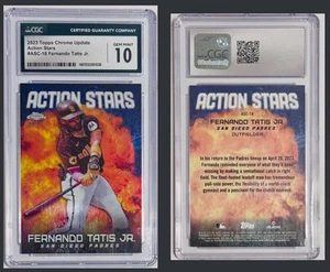 Fernando Tatis Jr - 2023 Topps Chrome Update Action Stars #ASC-18 / CGC 10 mint - Picture 1 of 1