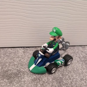 Super Mario Kart Nintendo Pull Back Racer Kids Go Kart Car Toy Luigi - Picture 1 of 6