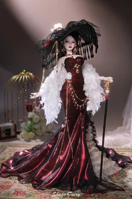 全新 18 英寸 1/4 手工制作 BJD SD 球联合娃娃 婴儿 女式 女孩 礼物 Anubis 全套 — 第 1/4 张图片