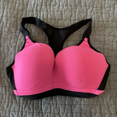 Victoria’s Secret VSX Womens Sports Bra Hot Pink Padded Underwire Size 36D - Image 1 of 3