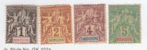 French Indochina Scott# 3-6 MH - Picture 1 of 1
