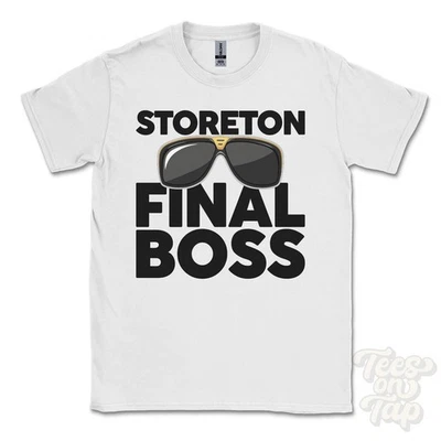 CAMISETA STORETON FINAL BOSS Divertida Regalo Navidad Brimstage Inglaterra Ibiza Parodia - Imagen 1 de 2