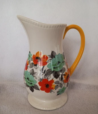 Jarra mercadillo The Pioneer Woman decorada floral mango amarillo 2 cuartos Foto 1 de 3