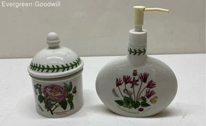 Portmeirion The Botanic Garden Soap Dispenser & Container Bathroom Decor - Picture 1 of 5